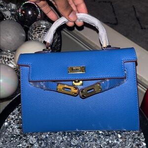 Mini crossbody blue